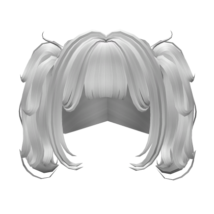 Y2K Wavy Pigtails Hair In White Roblox item