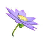 ♡ :  purple lily flower umbrella kawaii