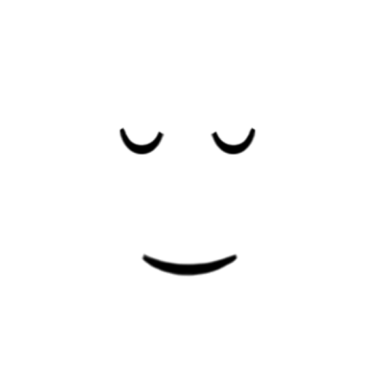 Closed-Eyes Smile Roblox decal