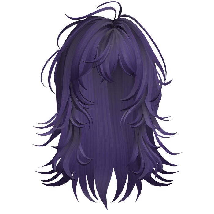 Soft Layered Wolf Cut - Purple