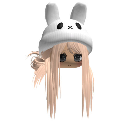 Moe Messy Girl Hair W/ Bunny Hat  Blonde