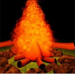 chill campfire  icon