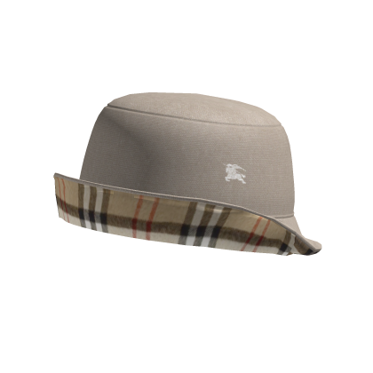 Chapeau Bob BRB Designer Beige Blanc Retourné Noi