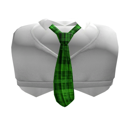 ♡ sweet school girl uniform vest w/green tie Roblox item