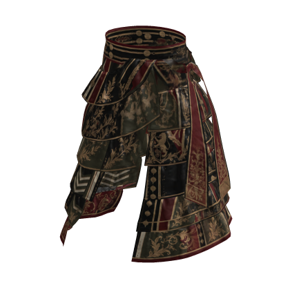 Black Vintage Royal Baroque Layered Pants [PBR]