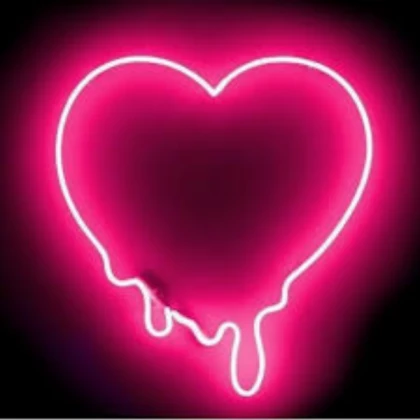 Neon Pink Aesthetic Heart