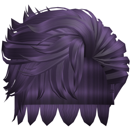 Messy Side Swept Emo Hair (Purple) Roblox item