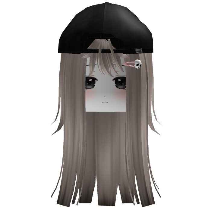 Platinum Blonde Cute Hair With Cap