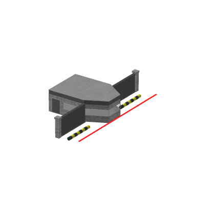 🎨 Military Base Entrance Barracks Polygon