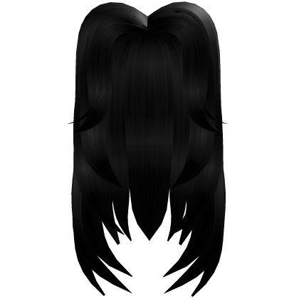2000's Y2K Layered Hair In Black