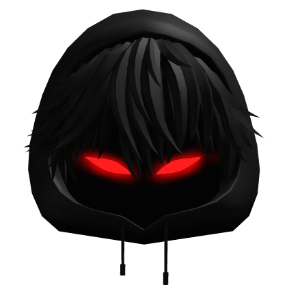 Black Messy Anime Boy Hair w/ Y2K anime hood (✔)
