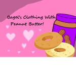 Bagel's Clothing With Peanut Butter