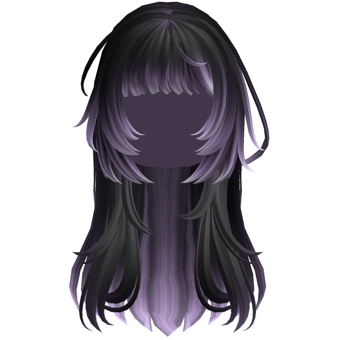 Purple Punk Flowy Girl Hair