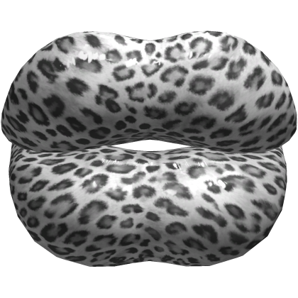 Huge Lips Snow Leopard Baddie Big Duck Y2K Doll