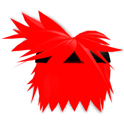 (EMISSIVE) Glowing Red Ninja Hair