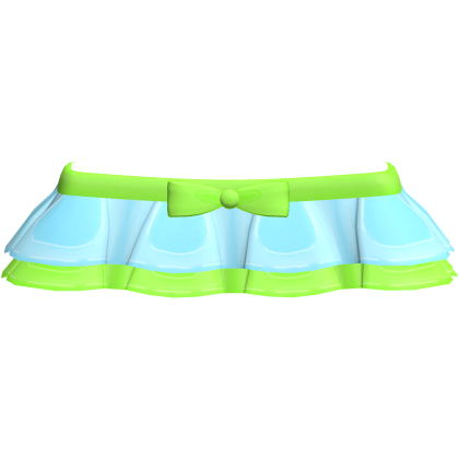Cute Green & Blue Tweencore Skirt Roblox item