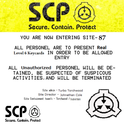 SCP Sign Roblox decal