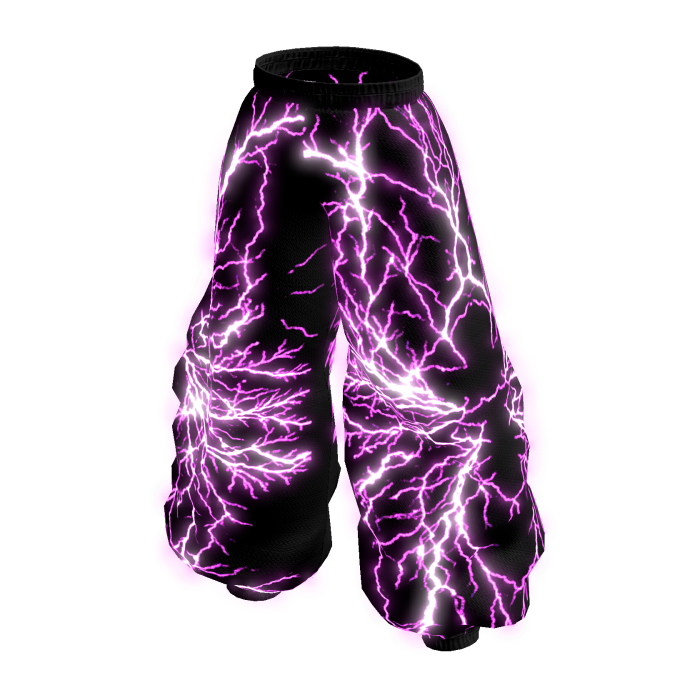 GLOWING pink pants lightning