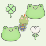Fun frog boba