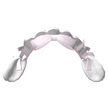 ୨ ♡ ୧ soft lamb pink ruffled headdress