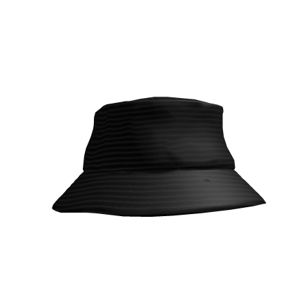 Black bucket hat