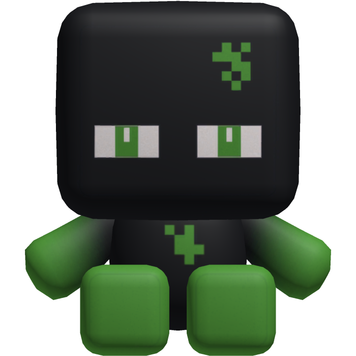 Green Ender Pixel Plushie
