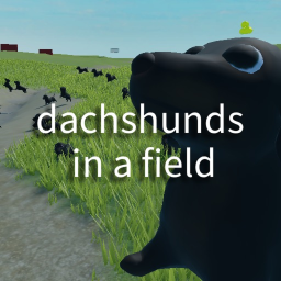 dachshunds in a field icon