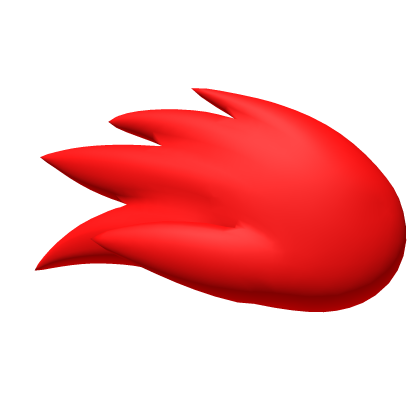 Spiky Hair Fur Tuft Crest (Red) Roblox item