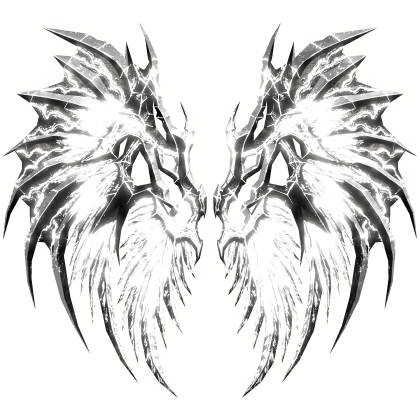 White Glowing Emission WIngs
