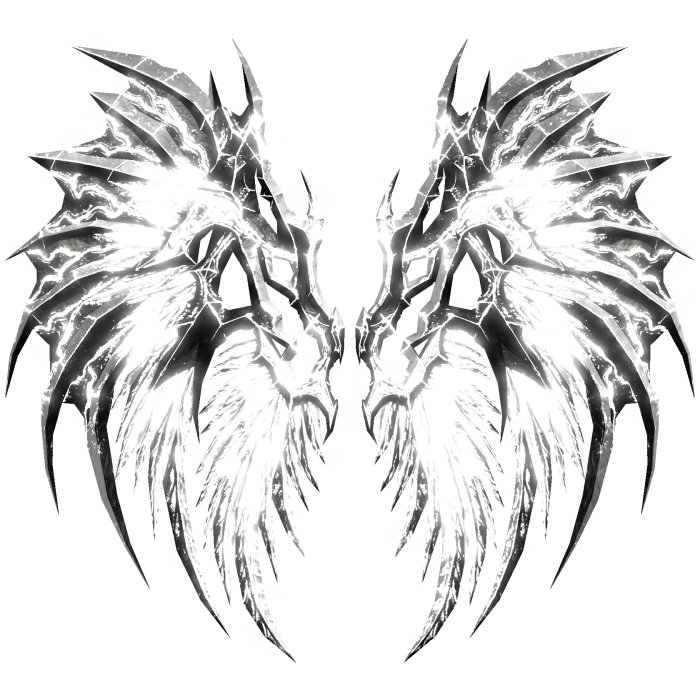 White Glowing Emission WIngs