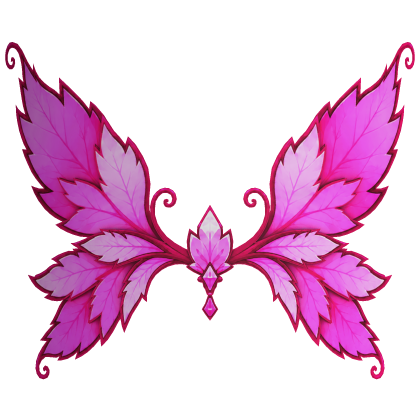 Enchanted Fairy Crystal Leaf Wings (Pink) Roblox item