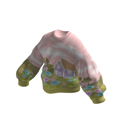 Oversized Knitted Sweater Prarie House Pink