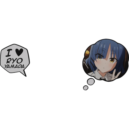 Ryo Yamada Thinking Bubble + I Love Text