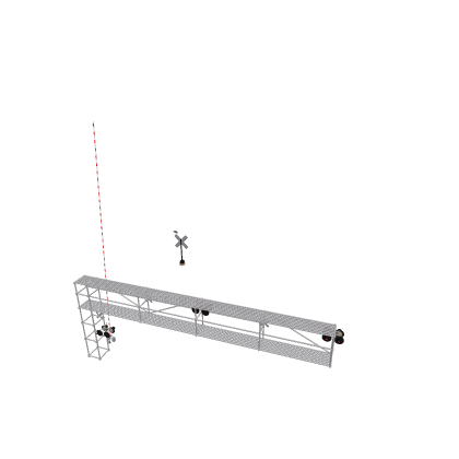 cantilever railroad crossing gate upaded