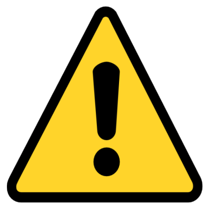 Danger sign Roblox decal