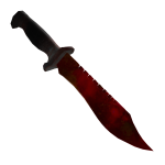 Red Ruby Bowie Knife