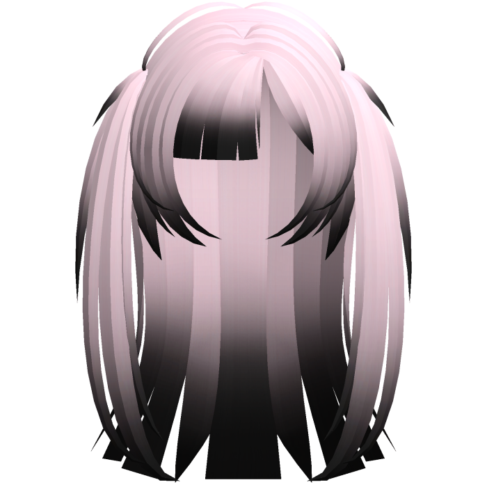 emo vkei moe vamp long choppy hair pink black