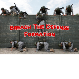 Breach the defense formation!