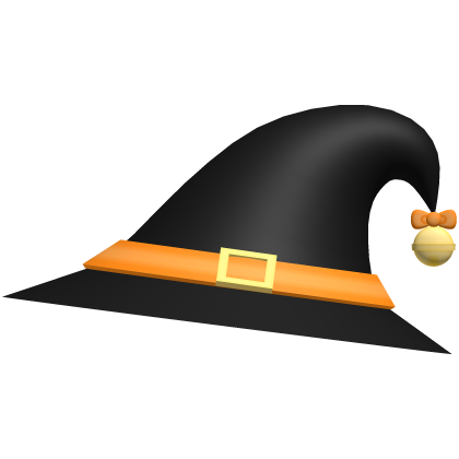 black orange kitty cat cutesy witch halloween hat