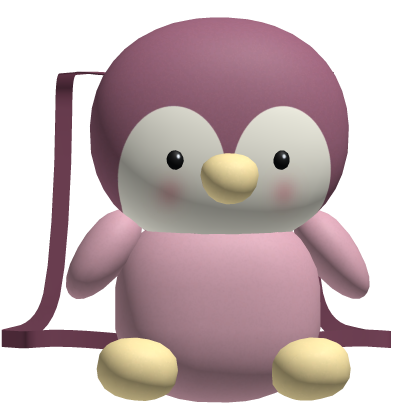 Pink Cute Penguin Plushie Backpack [1.0]