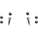 Mouth piercings silver