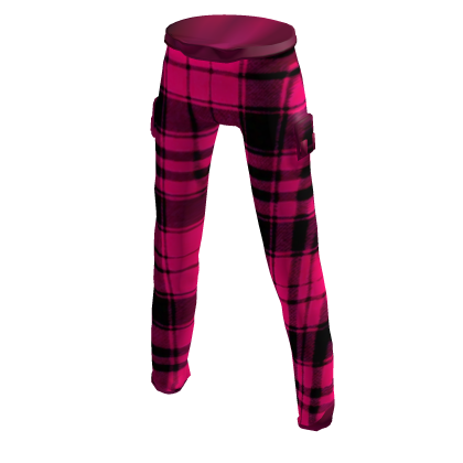 Pink Plaid Pajama Pants