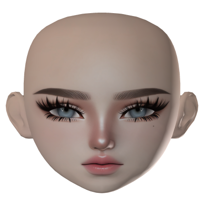 Blue eyes Angel Zeslin Glam makeup Pink lips girl