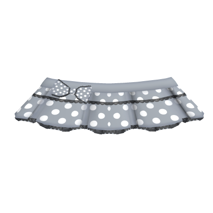 ♡'Grey Polka Dot Laced Skirt Roblox item