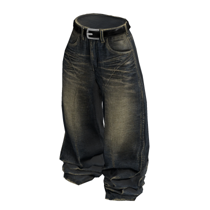 Classic Mud Wash Baggy Denim