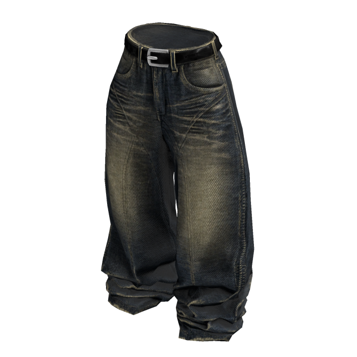 Classic Mud Wash Baggy Denim
