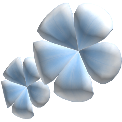 Cute Summer Plumeria Flowers (Light Blue) Roblox item