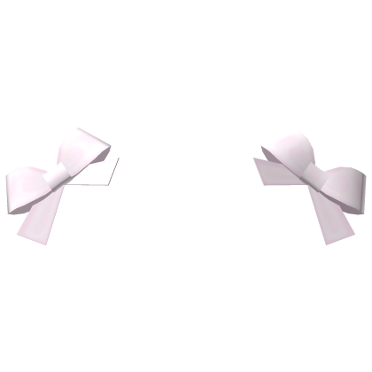 ୨ ♡ ୧ delicate pink hair bows Roblox item