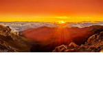 Sunset above island gang
