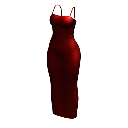 Slip Dress Red Long Baddie Tight Chibi Chic Y2K